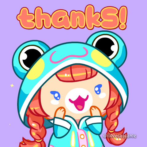 Happy Thank U GIF by Mino Games
