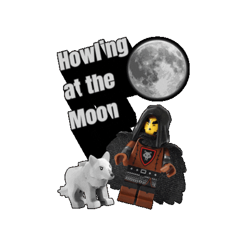 Howling At The Moon Sticker