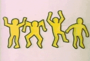 Keith Haring Dancing GIF by MOODMAN