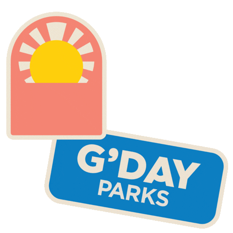 Happy Sticker by G'day Parks