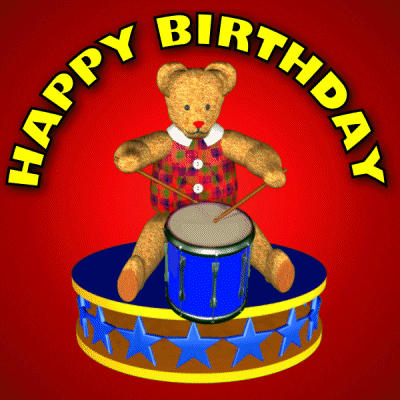 Happy Birthday Drums GIF