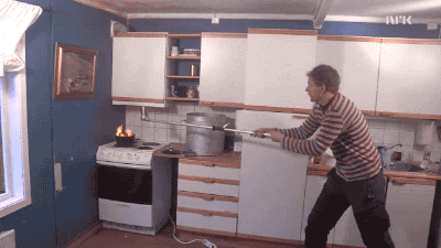 fire kitchen GIF