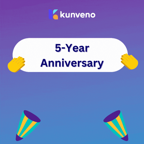 Five Years Congratulations GIF by Kunveno
