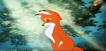 The Fox And The Hound Flirting GIF