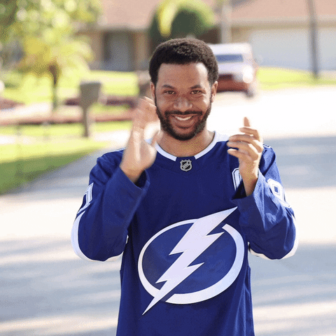 Tampa Bay Lightning Clapping GIF by ScooterMagruder (imagen GIF)