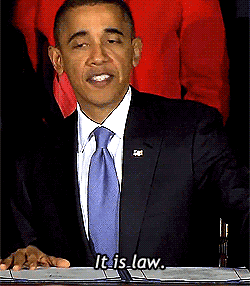 Obama-it-is-law GIFs - Get the best GIF on GIPHY