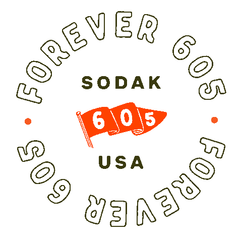 Forever 605 Sticker by Travel South Dakota