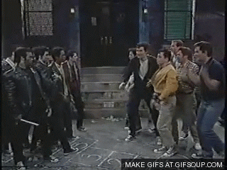 Cute Gif Images West Side Story Dance Fight Gif