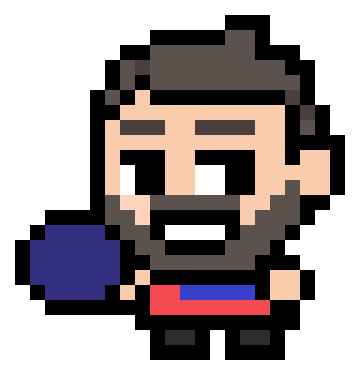 Pixel Working Out Sticker