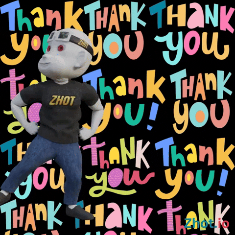 Thanks Thank You GIF by Zhot