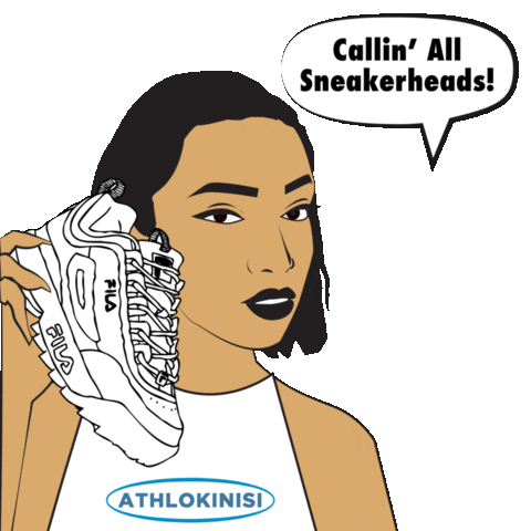 Sneakerheads Callin Sticker by Athlokinisi