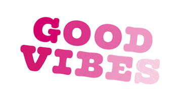 Happy Good Vibes Sticker by Mr. Pink