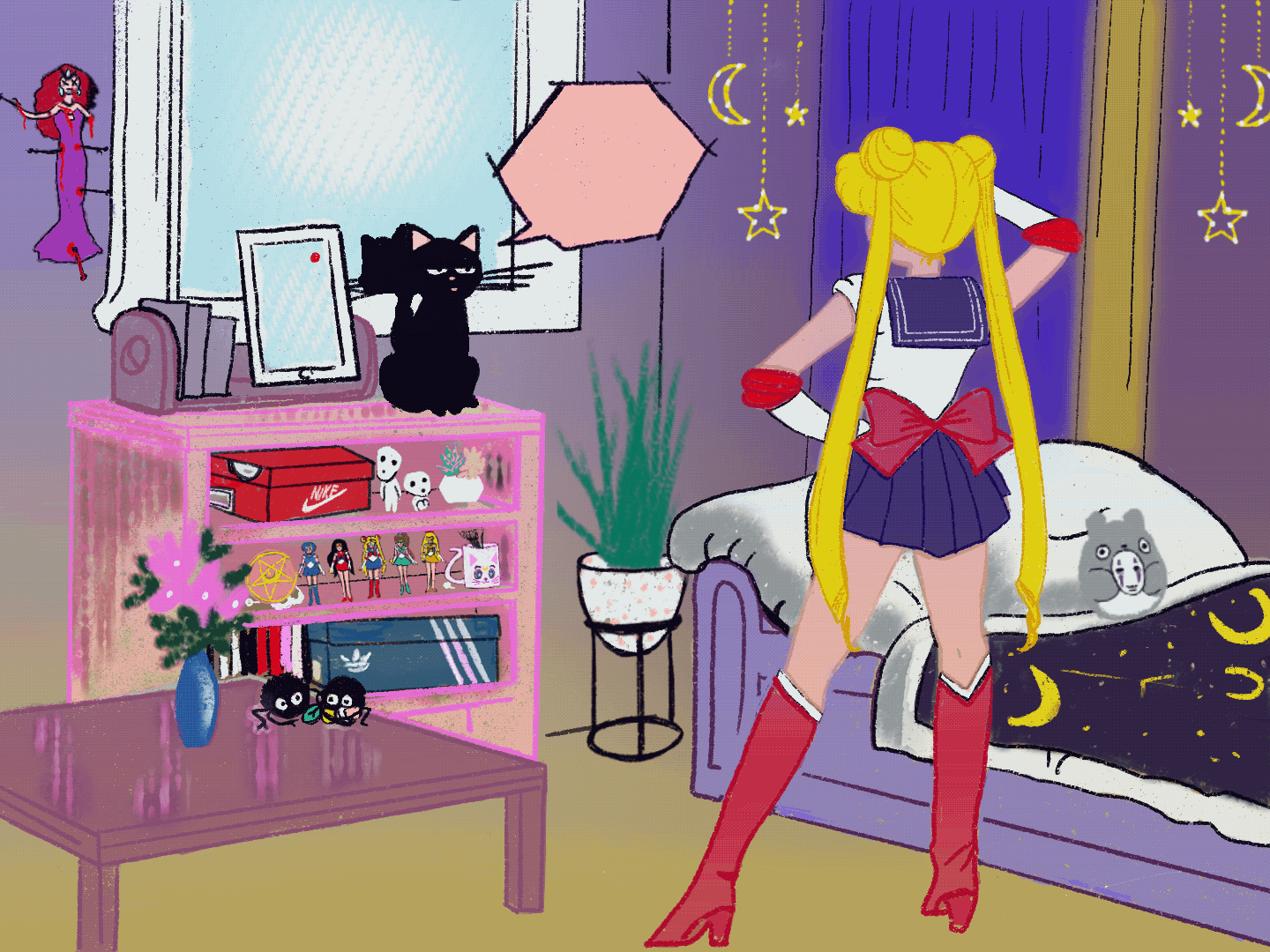 Sailor Moon Luna Gif By Karla Delakidd Find Share On Giphy