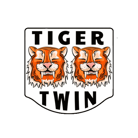 Tiger Twin Sticker by Pyzel Surfboards
