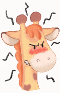 Angry Giraffe GIF
