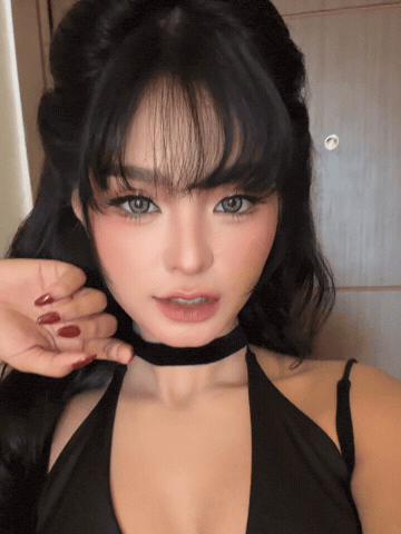 Beautiful Girl Flirting GIF