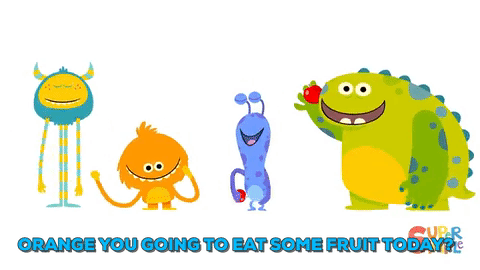 Monsters Fruit GIF by Super Simple - Find & Share on GIPHY
