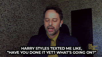 Text Me Harry Styles GIF by The Tonight Show Starring Jimmy Fallon