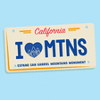 I <3 Mountains, expand San Gabriel Mountains Monument California license plate
