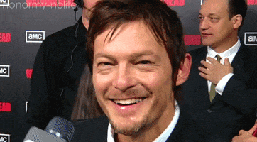 the walking dead smile GIF