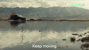 Keep Moving Drive By GIF by Skoda India