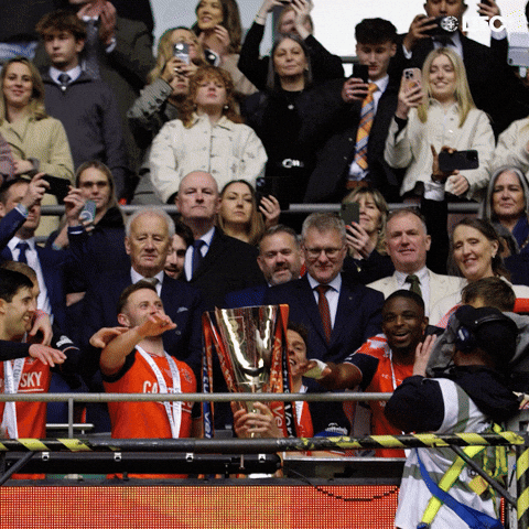 Celebrate Kal Naismith GIF by Luton Town FC
