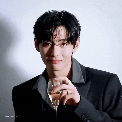 Kim Taehyung Cheers GIF