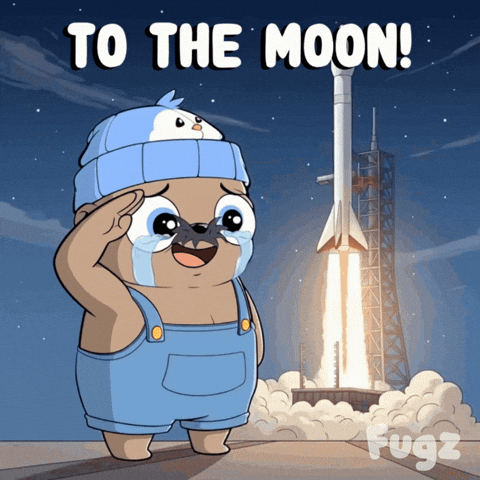 To The Moon Crypto GIF by Fugz Official