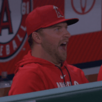 Tired Baseball GIF by Los Angeles Angels