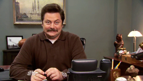 Image result for ron swanson gif pleased