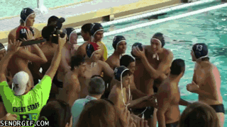 water polo swimming GIF by Cheezburger
