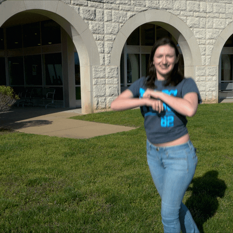 Happy High Kick GIF by St. Louis Community College