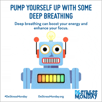Robot Breathing GIF by DeStress Monday