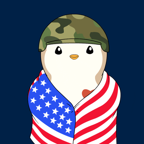 United States Usa GIF by Pudgy Penguins