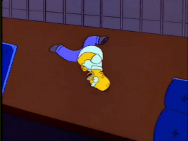 homer running in place GIF
