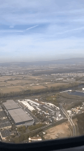 Frankfurt Airport Landing GIF
