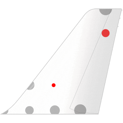 Plane Flying Sticker by Brussels Airlines