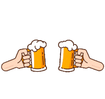 Celebrating Tim Tim Sticker by kiosque do alemao