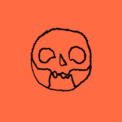 halloween skull GIF
