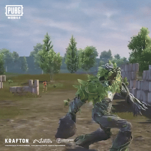 Battle Royale Tree GIF by Official PUBG MOBILE