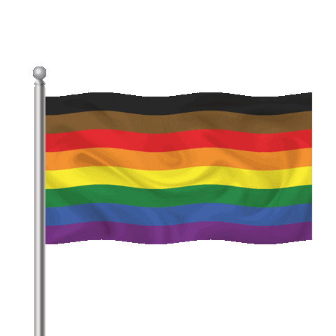Rainbow Gay Sticker by David Rielly-MacLellan