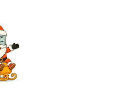 Christmas Santa Sticker by ABGEBRÜHT