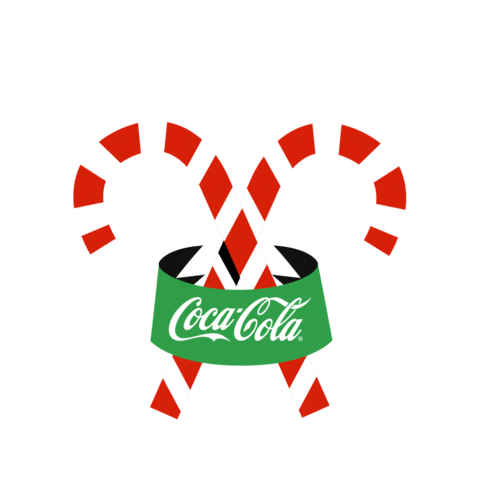 Candy Cane Christmas Sticker by Coca-Cola