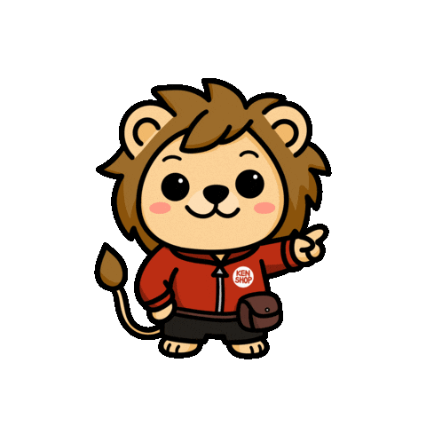 Point Lion Sticker by KenShop SG