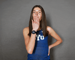 Celebration Abby GIF by BYU Cougars