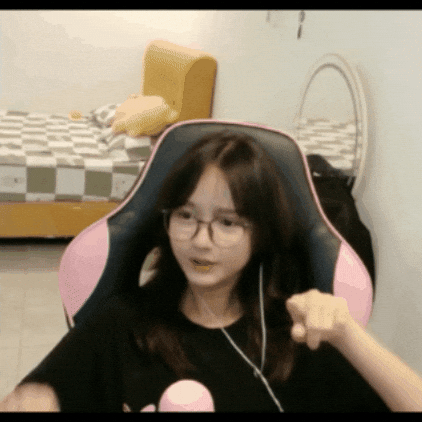 Cute Girl Streamer GIF