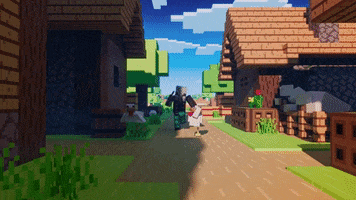 Knockout Look Out GIF by Minecraft
