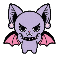 Bat Girl Goth Sticker by Discraft