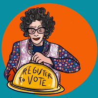 Register To Vote Happy New Year GIF by INTO ACTION
