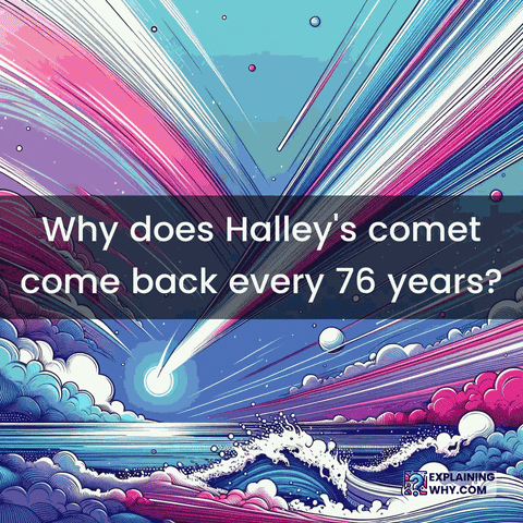 Halleys Comet Composition GIF by ExplainingWhy.com